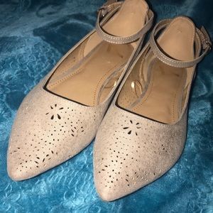 Report Ankle Strap Pointed Toe Flats